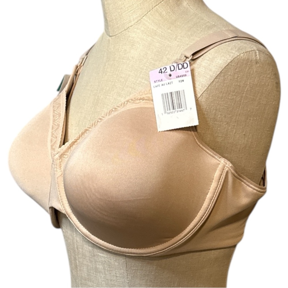 Playtex 18 Hour Smooth Wirefree Bra 4959 Café Au Lait Beige 42D-42DD NWT